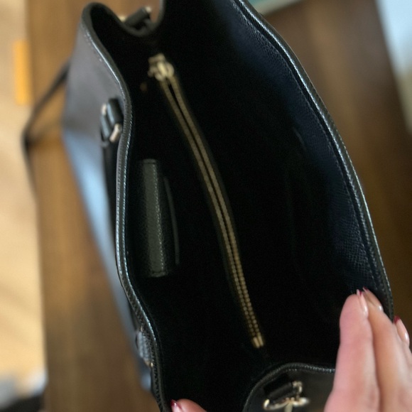 Coach Black Leather Shoulder Bag - Picture 7 of 13